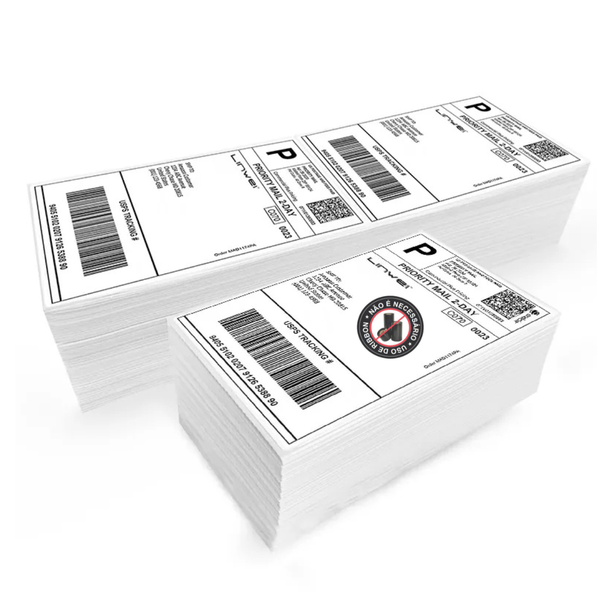 Etiquetas Térmica 10x15 Formato Resma Sem Rolo 100x150 E-commerce Zebra Elgin