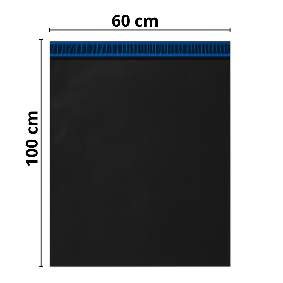 100x60 - Envelope de Segurança Preto Plástico Correios Inviolável E-commerce