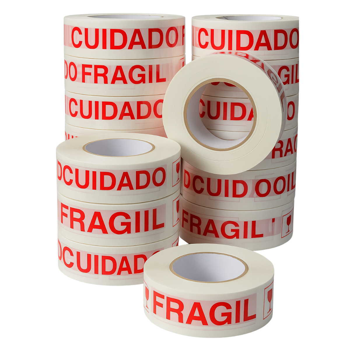 Fita Adesiva Cuidado Frágil 42mm Reforçada - 300 metros