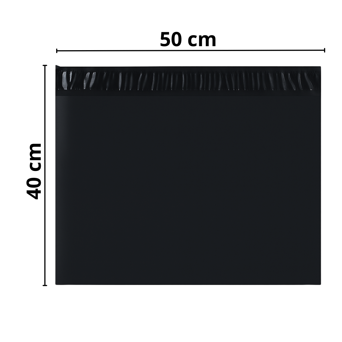 50x40 - Envelope de Segurança Preto Plástico Correios Inviolável E-commerce