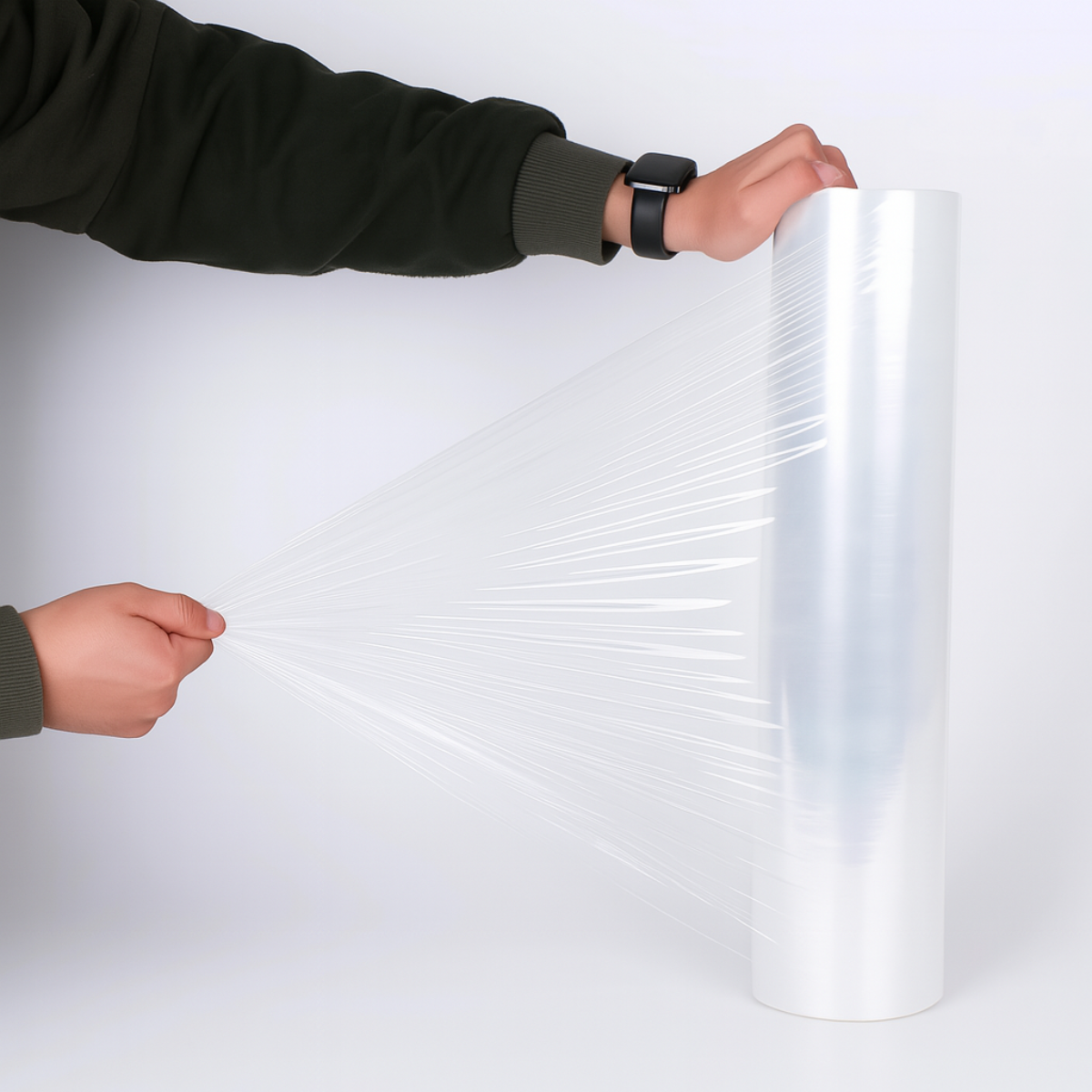 Filme Stretch Transparente 3kg Rolo Bobina Plástico Embalagem 50cm X 25 Micras