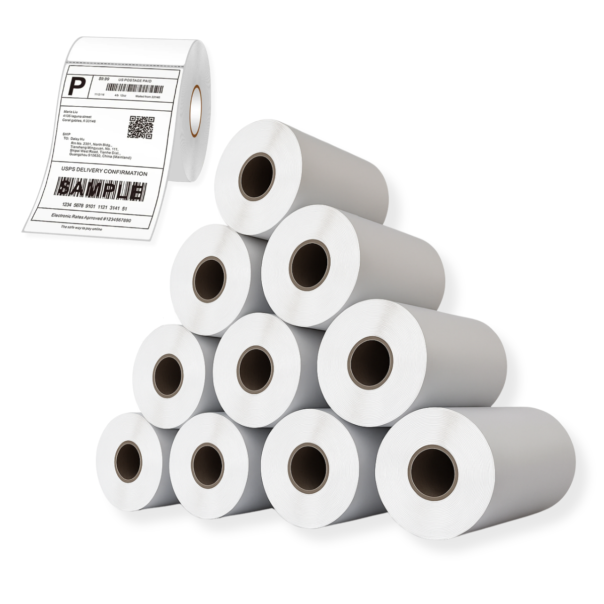 Rolos Etiqueta Térmica 10x15cm (100x150mm) Com 200 Unidades Para E-commerce Impressoras Zebra