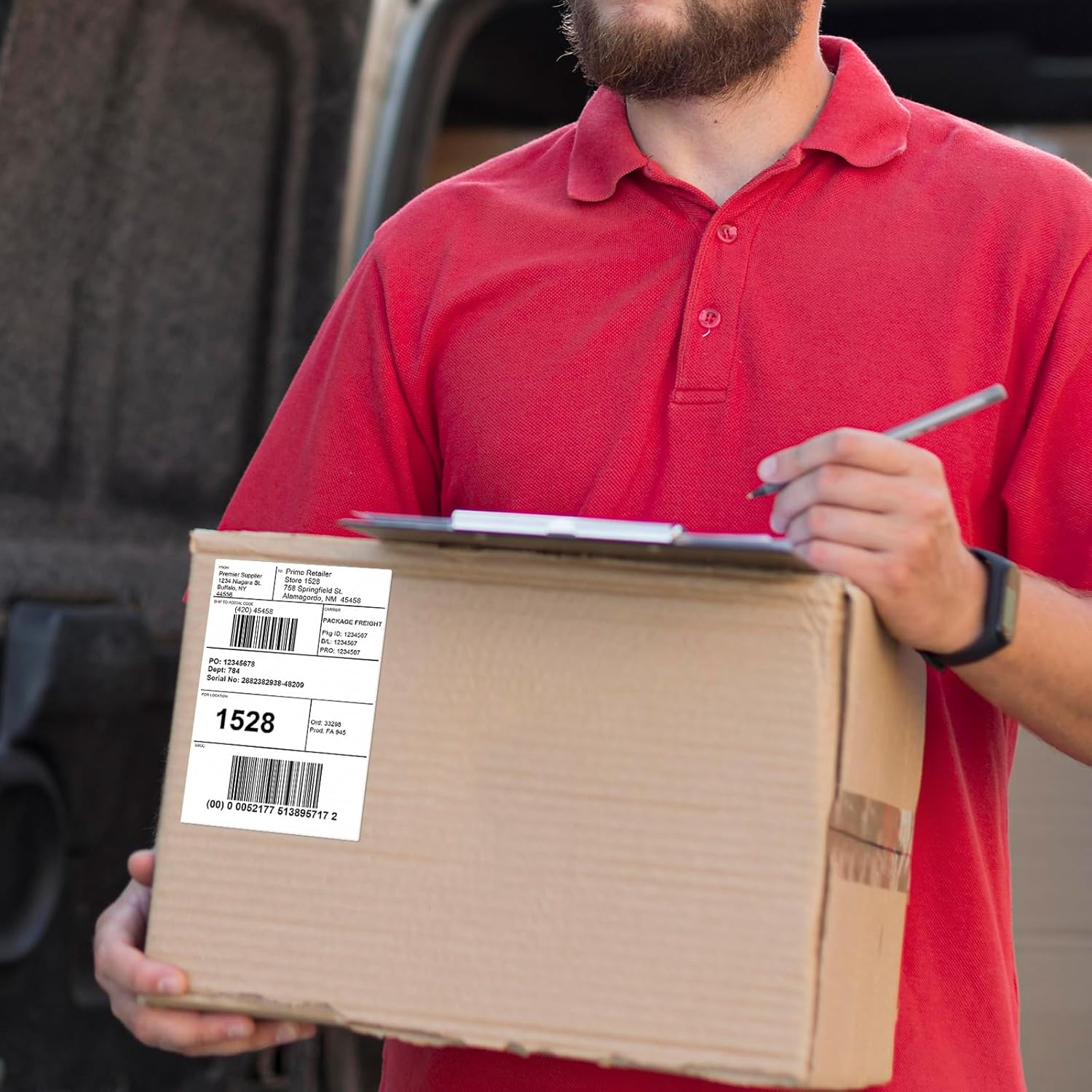 Etiqueta Térmica 10x15 10.000 Formato Resma Sem Rolo 100x150mm