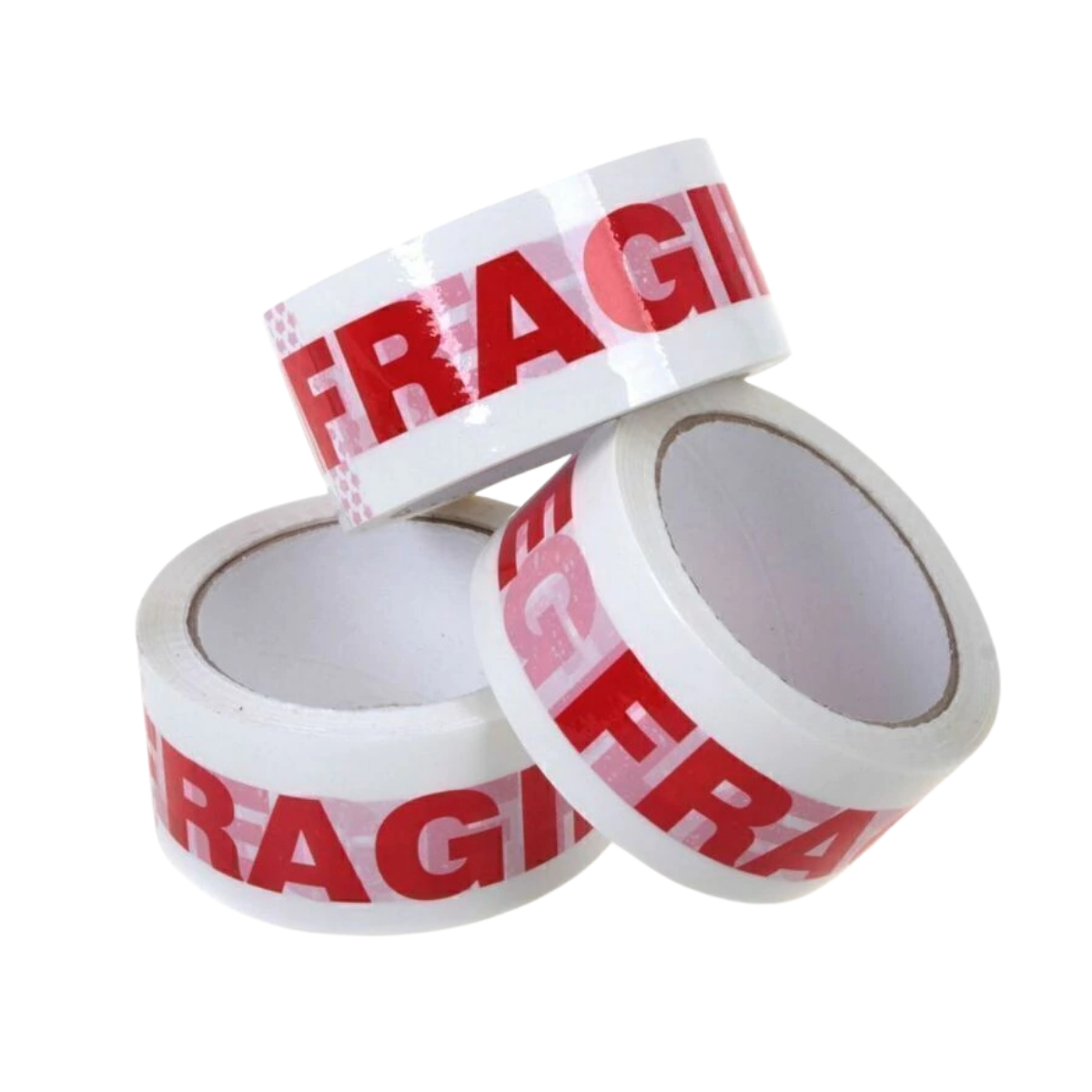 Fita Adesiva Cuidado Frágil 45mm x 100 Metros Resistente Caixa Papelão