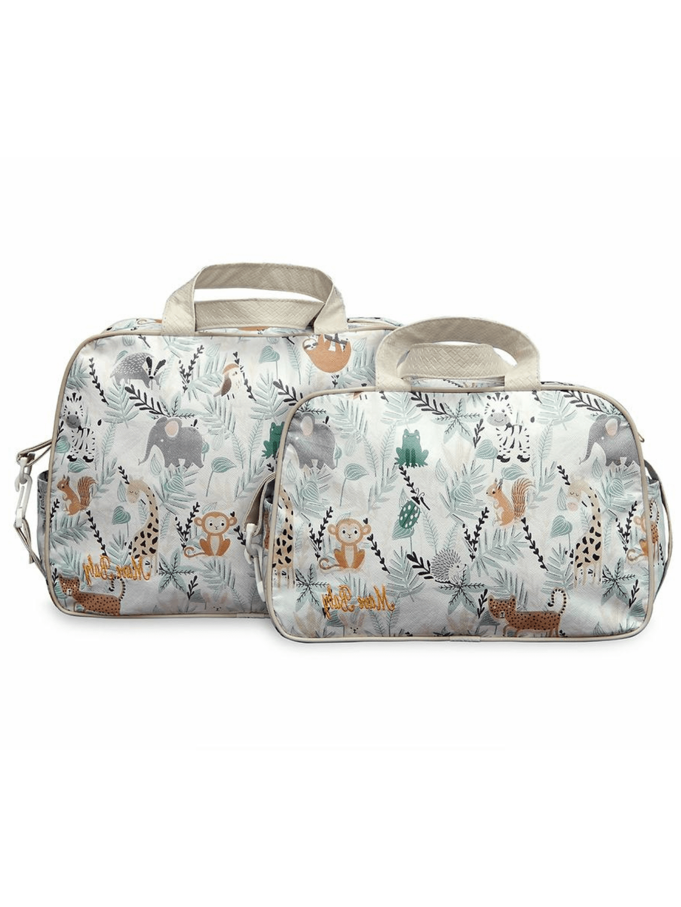 Kit Bolsa Saída Maternidade Básica 2 Peças Reforçada Impermeável Mave Baby Mala Menino Menina Bebê Barata
