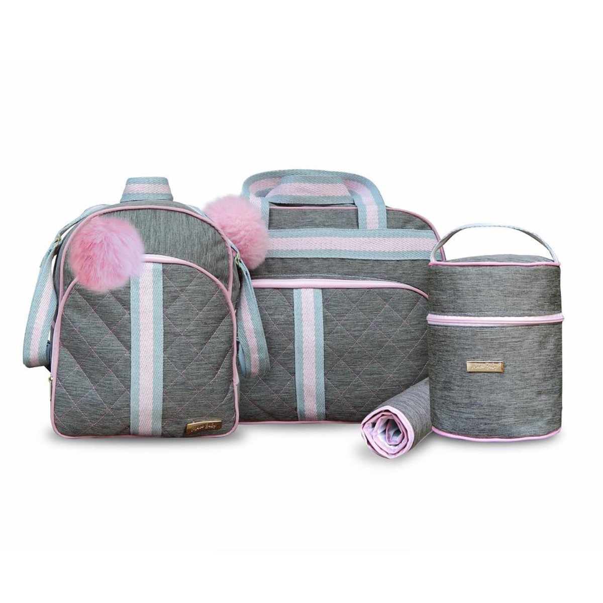 Kit Bolsa Maternidade Bebê Mave Baby 4 Peças Menino Menina
