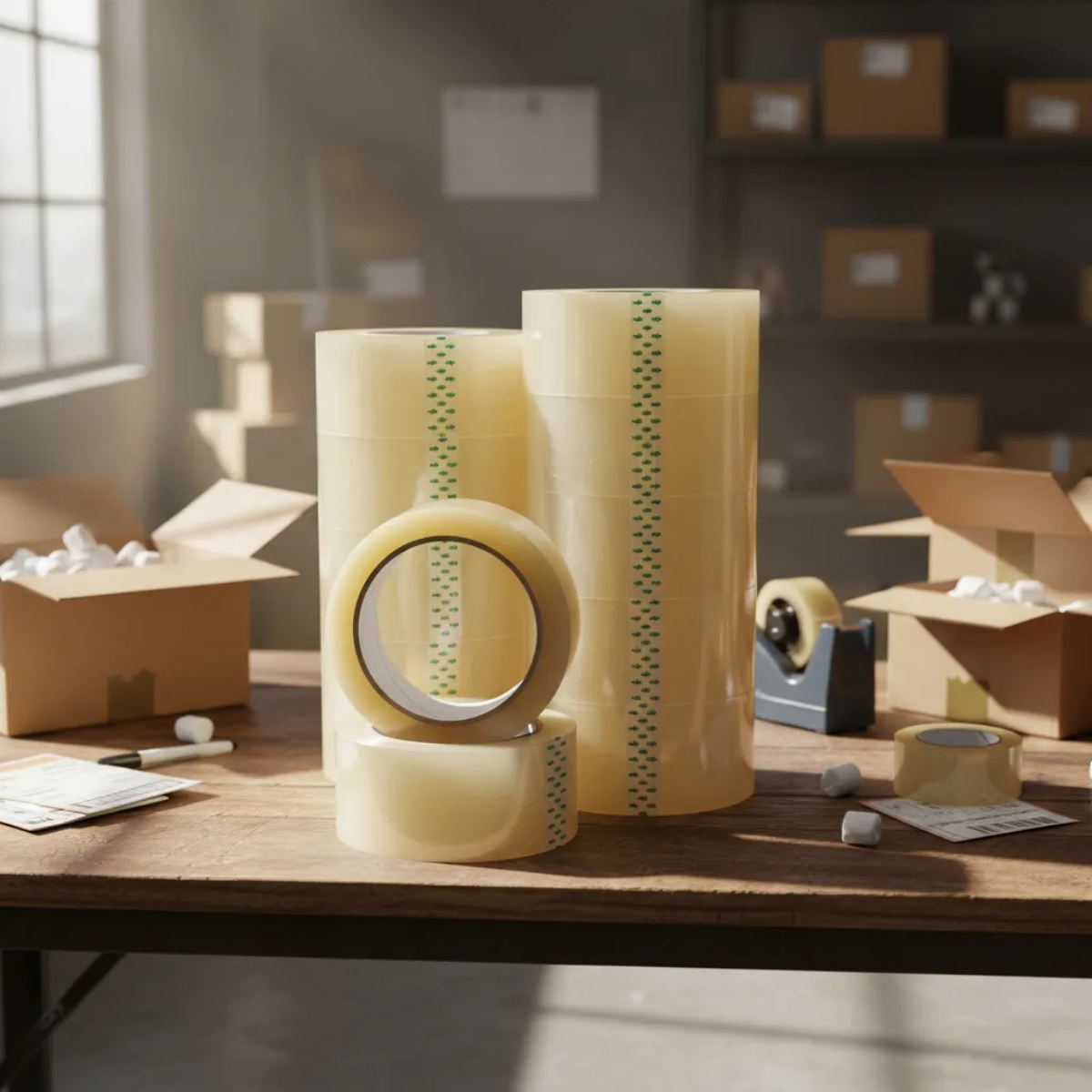 Fita Adesiva Transparente 45mm x 100 Metros Larga Resistente Caixa Papelão