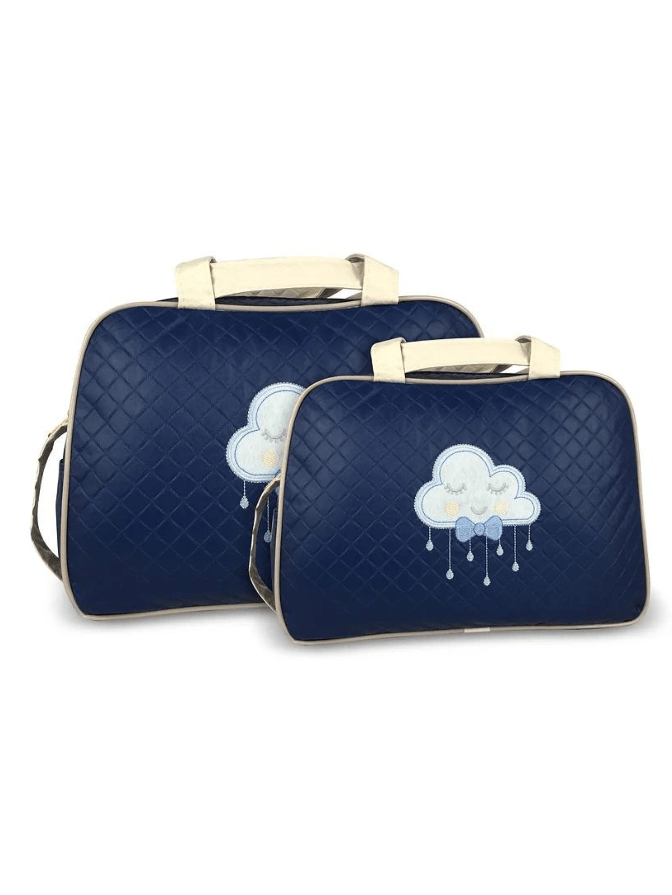 Kit Bolsa Saída Maternidade Reforçada 2 Peças Impermeável Luxo Mala Resistente Menino Menina Bebê Barata