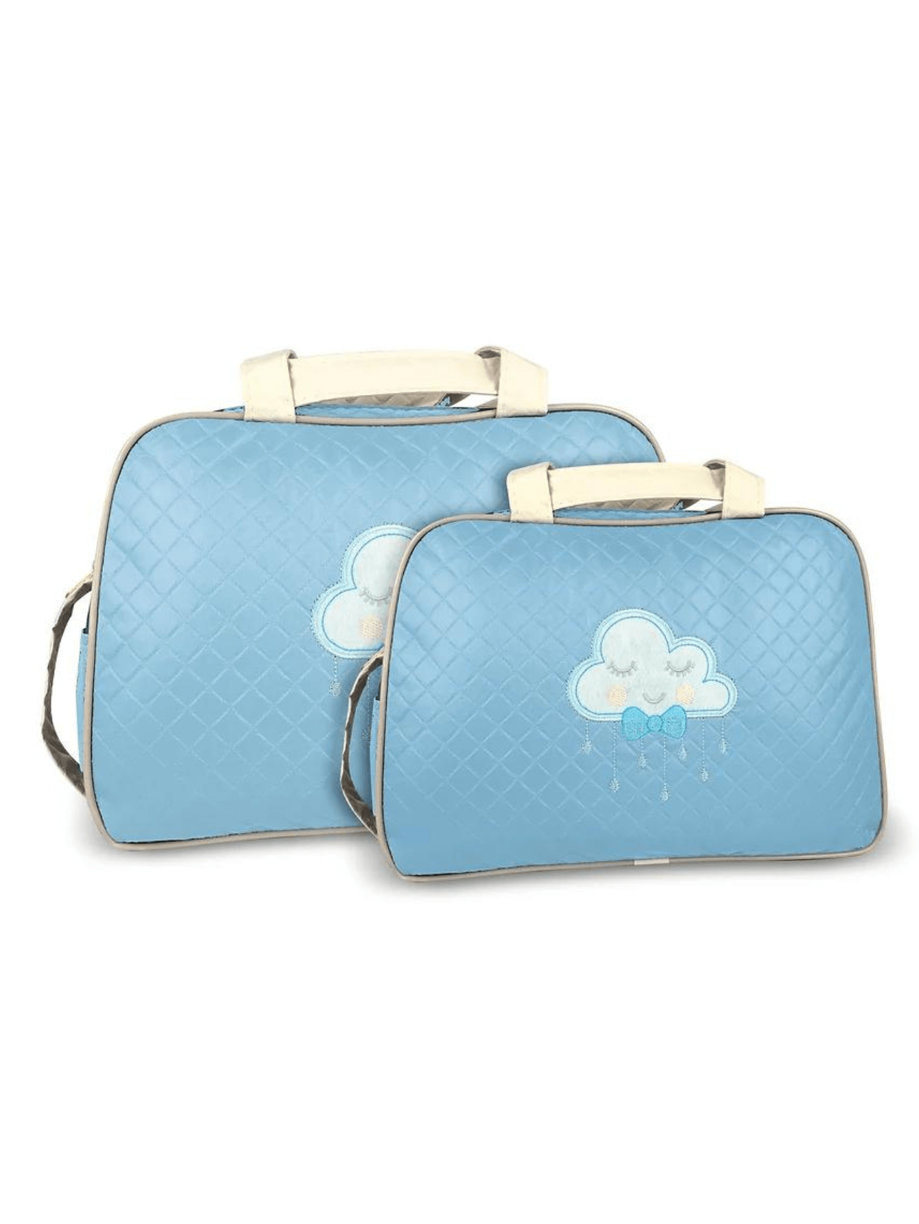 Kit Bolsa Saída Maternidade Reforçada 2 Peças Impermeável Luxo Mala Resistente Menino Menina Bebê Barata