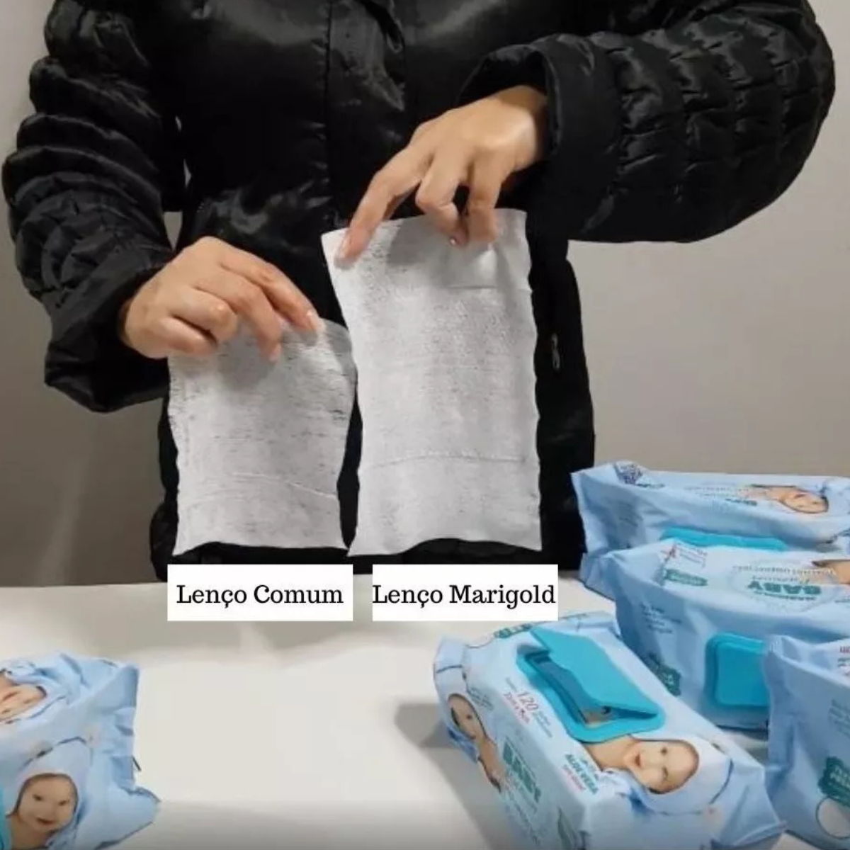 Kit 720 Toalhas Umedecidas Marigold Baby 6 Pacotes De Lenço Premium Com 120 Cada