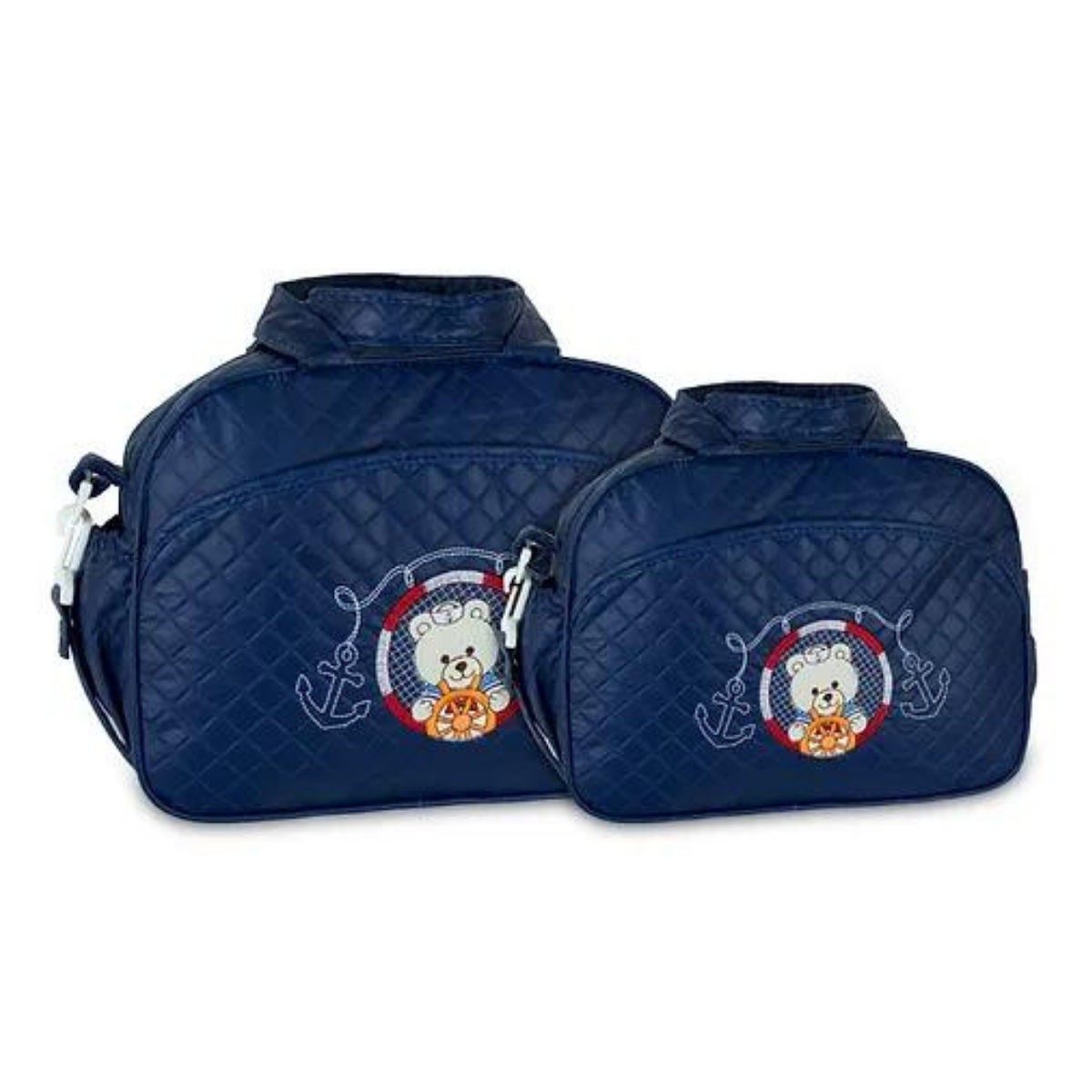 Kit 2 Bolsas Saída Maternidade Impermeável Reforçada Menino Menina Mãe E Bebê Barato