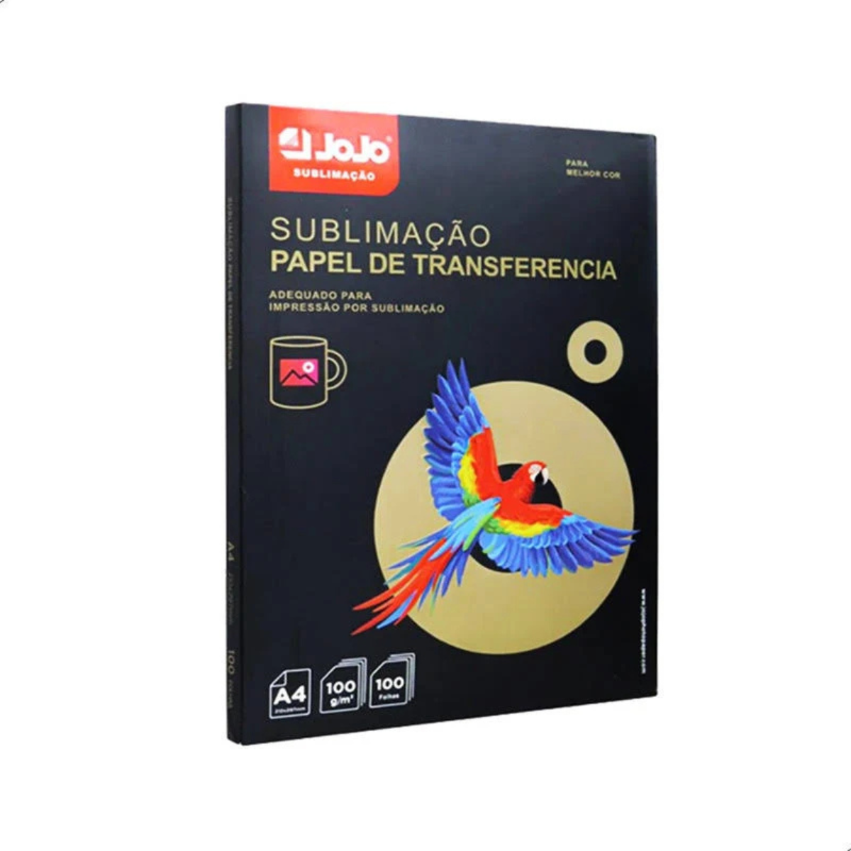 Papel Transfer Sublimático Jojo A4 500 Folha Fundo Rosa 100g