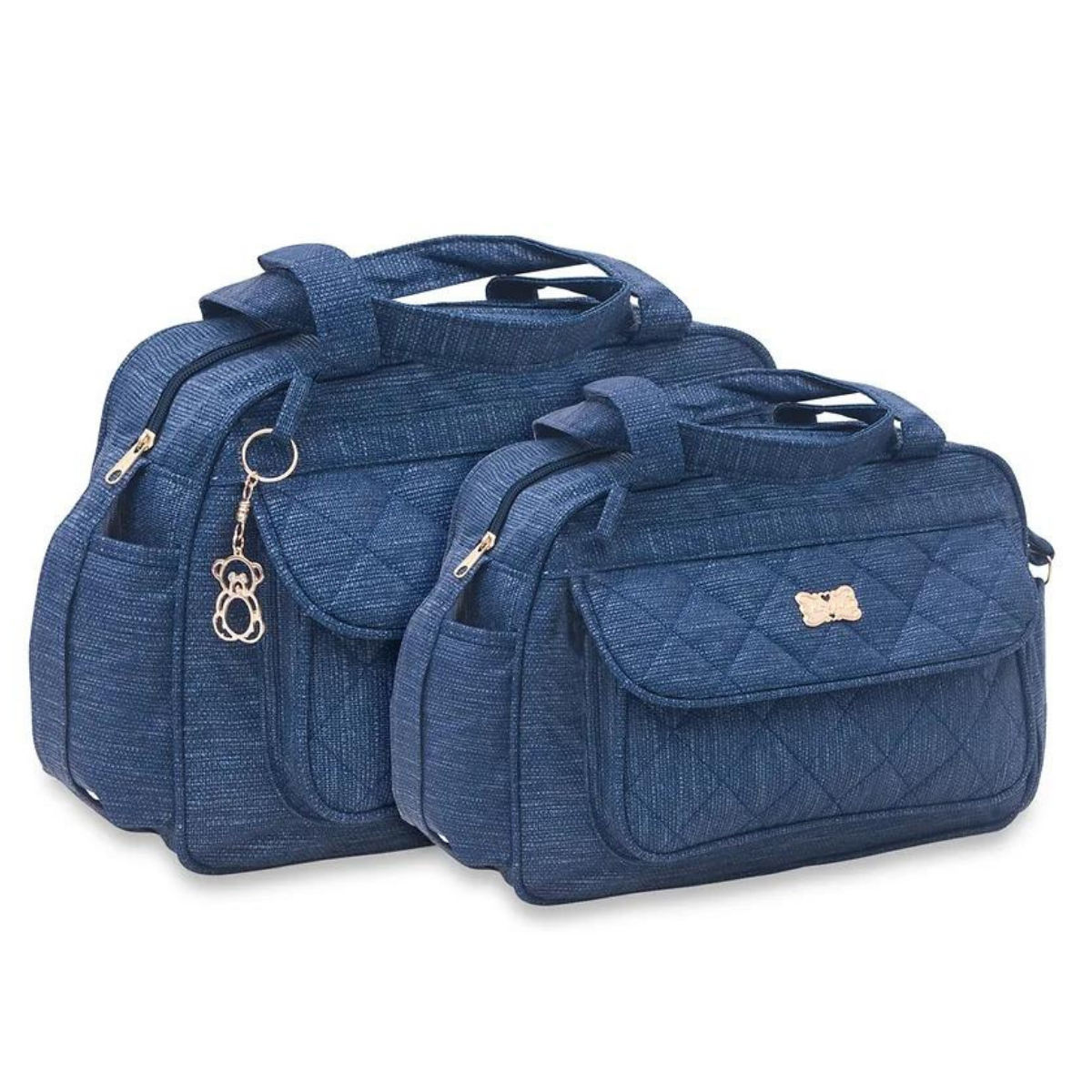 Kit 2 Bolsas Bebê Mala Saída Maternidade Com Alça Kit Luxo Barata Promoção