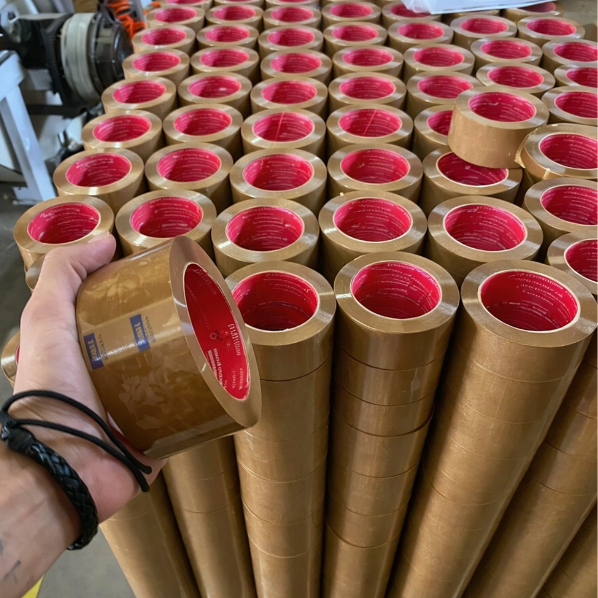 Fita Adesiva Marrom 45mm x 100 Metros Larga Resistente Caixa Papelão