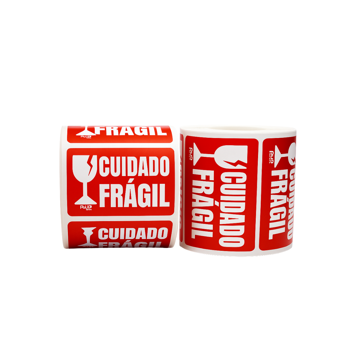 Rolo Adesivo Cuidado Frágil 60x40mm 1000 Etiquetas Para Transporte Seguro