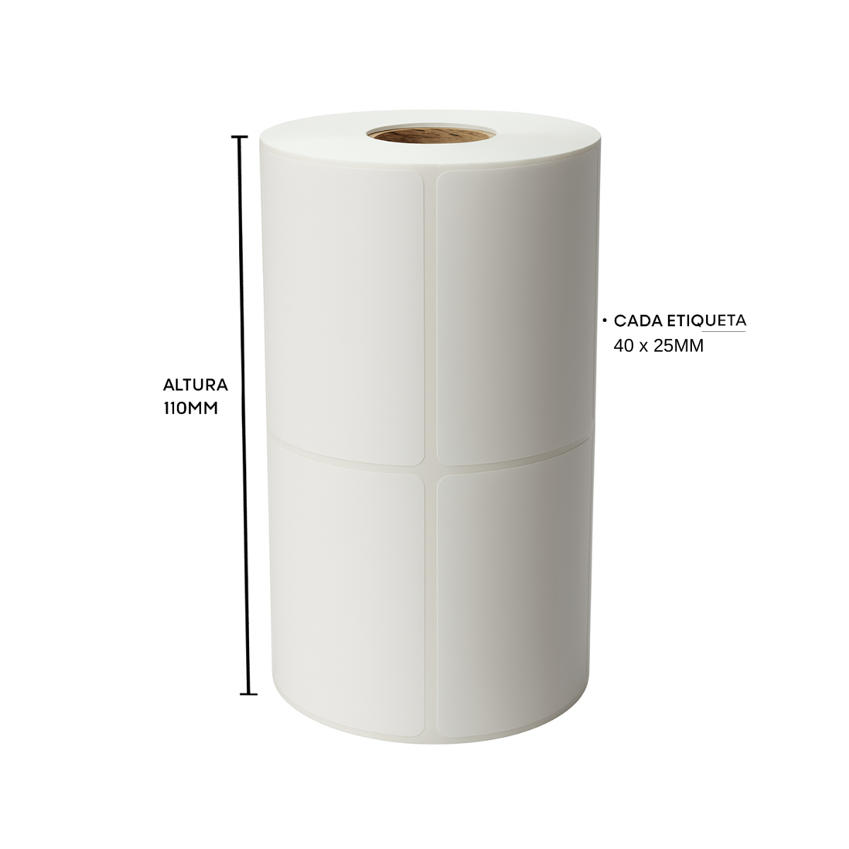 Rolos Etiquetas Térmica Full 40x25 2 Coluna 4x2,5cm Etiqueta Sku