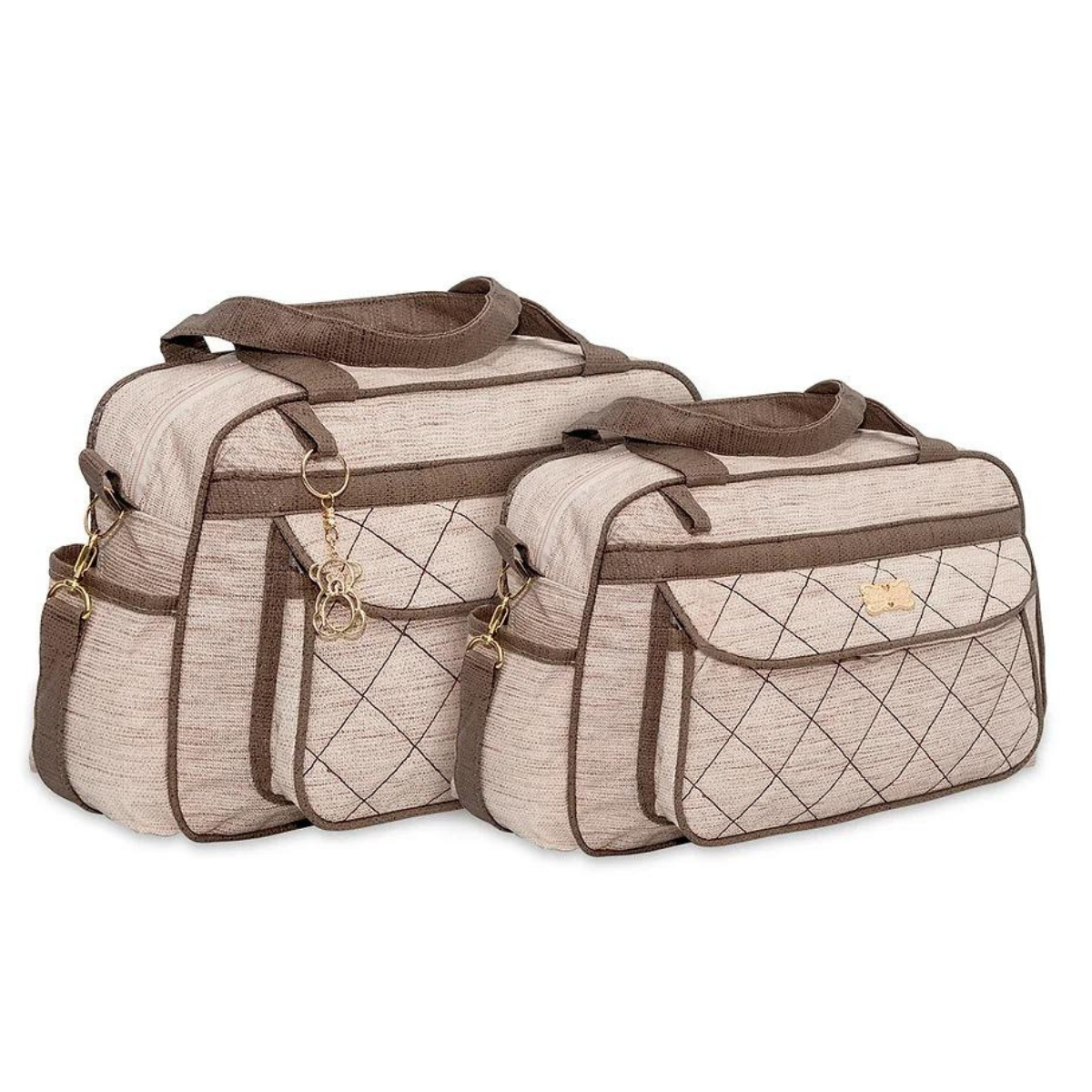 Kit 2 Bolsas Bebê Mala Saída Maternidade Com Alça Kit Luxo Barata Promoção