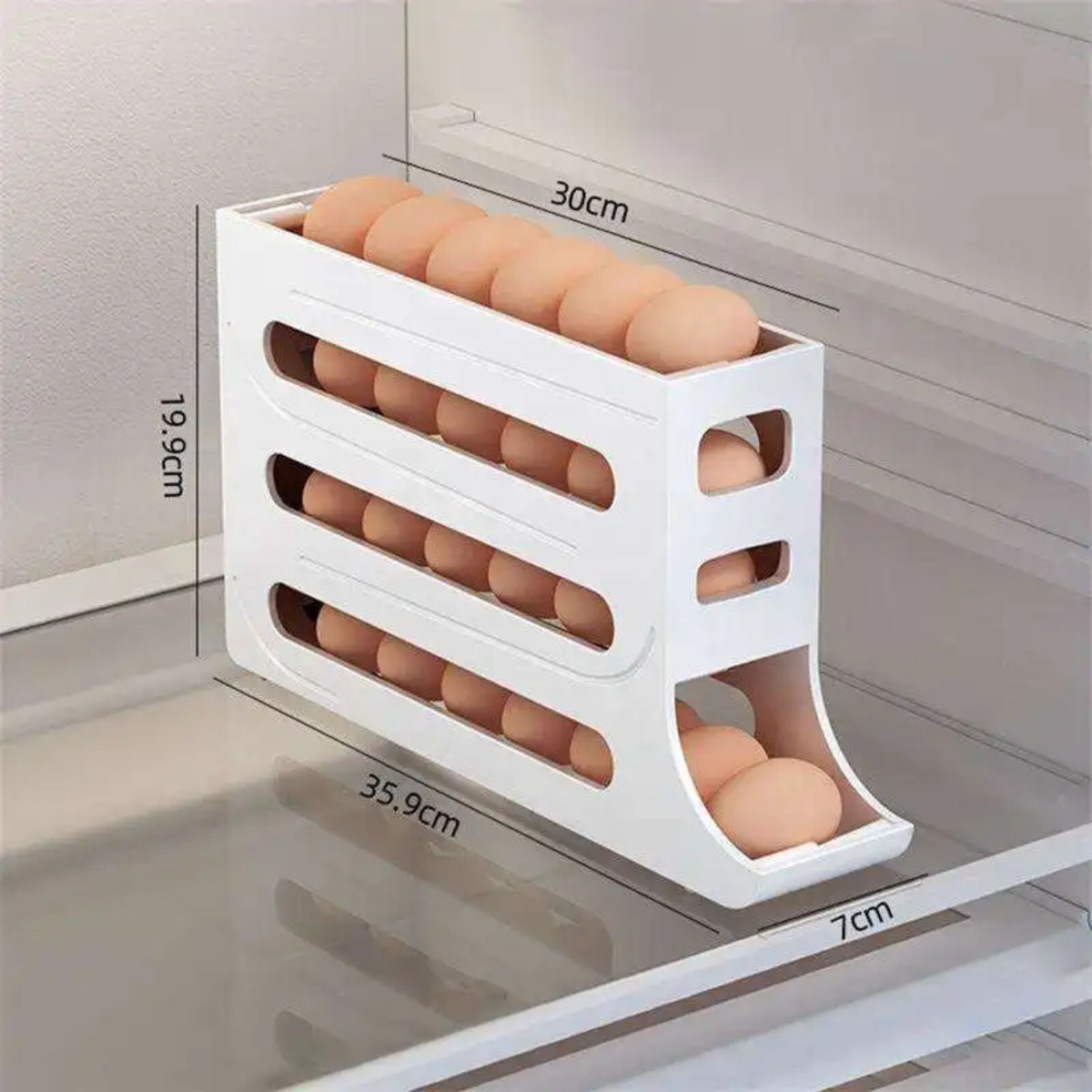 Porta Ovos Dispenser Organizador Bandeja De Ovos 4 Andar