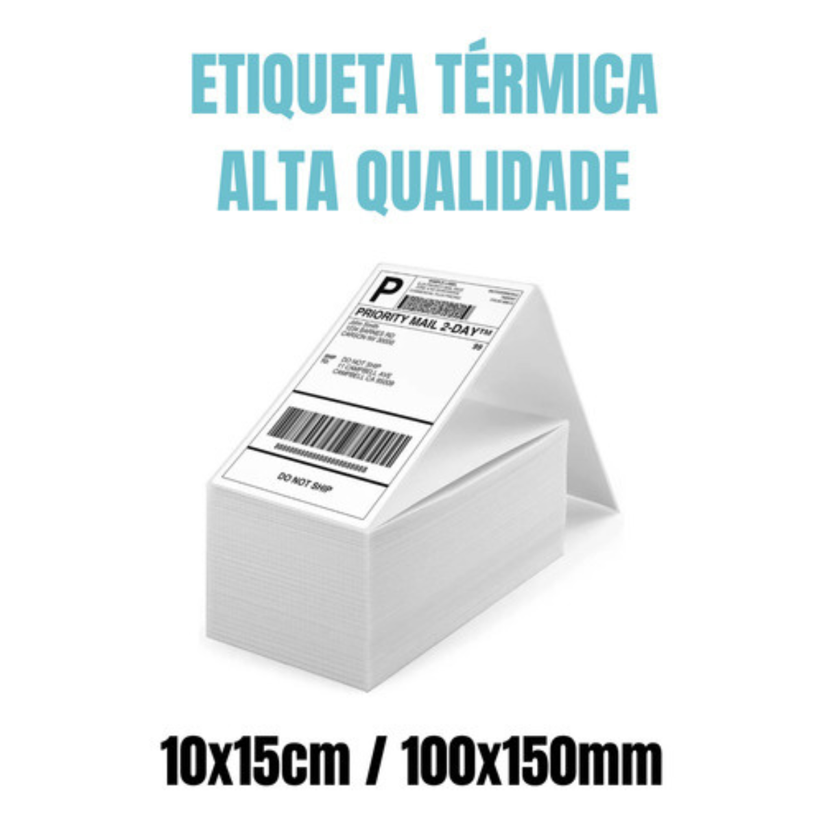 Etiquetas Térmica 10x15 Formato Resma Sem Rolo 100x150 E-commerce Zebra Elgin