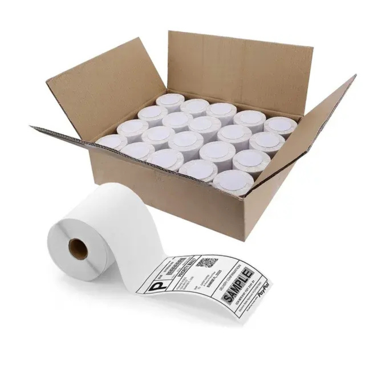 Kit 20 Rolos Com 200 Etiquetas Térmica 100x150 10x15 Zebra