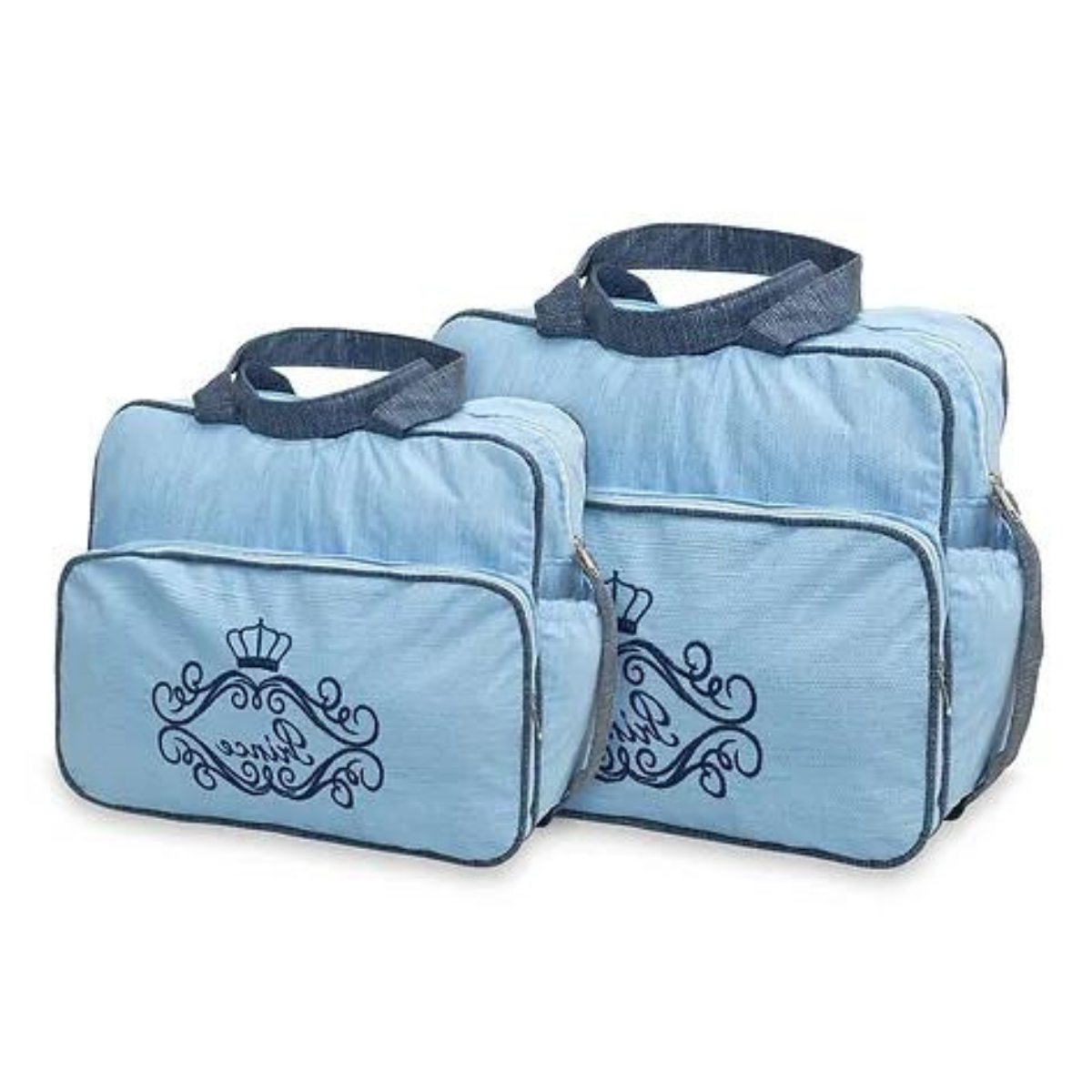 Kit 2 Bolsas Saída Maternidade Menino Menina Reforçada Impermeável Luxo Mala Bebê Barata