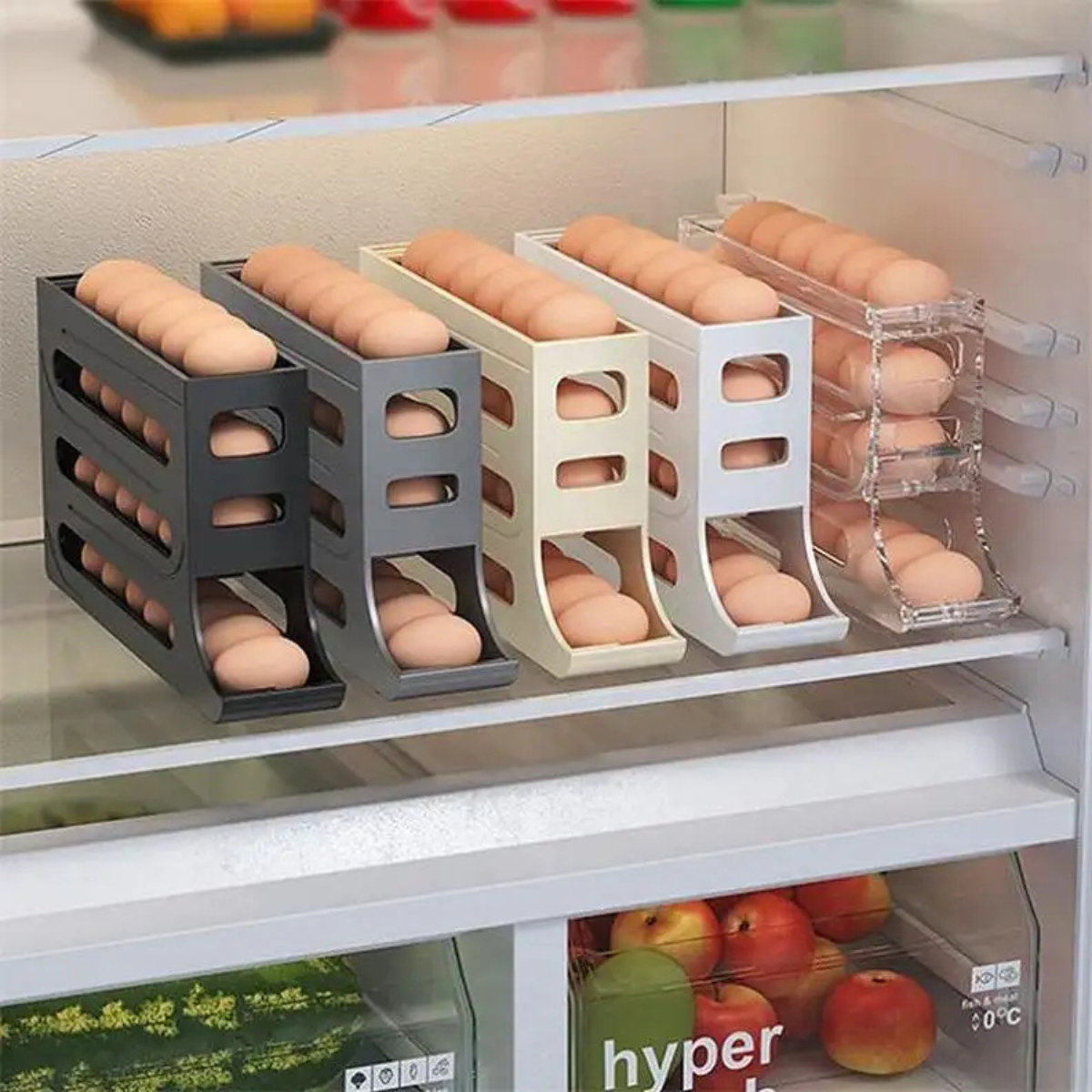 Porta Ovos Dispenser Organizador Bandeja De Ovos 4 Andar