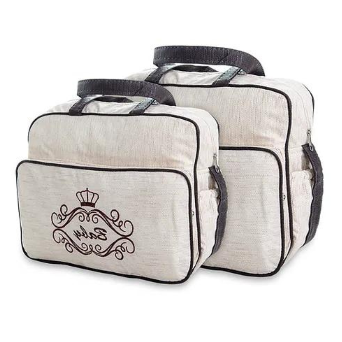 Kit 2 Bolsas Saída Maternidade Menino Menina Reforçada Impermeável Luxo Mala Bebê Barata