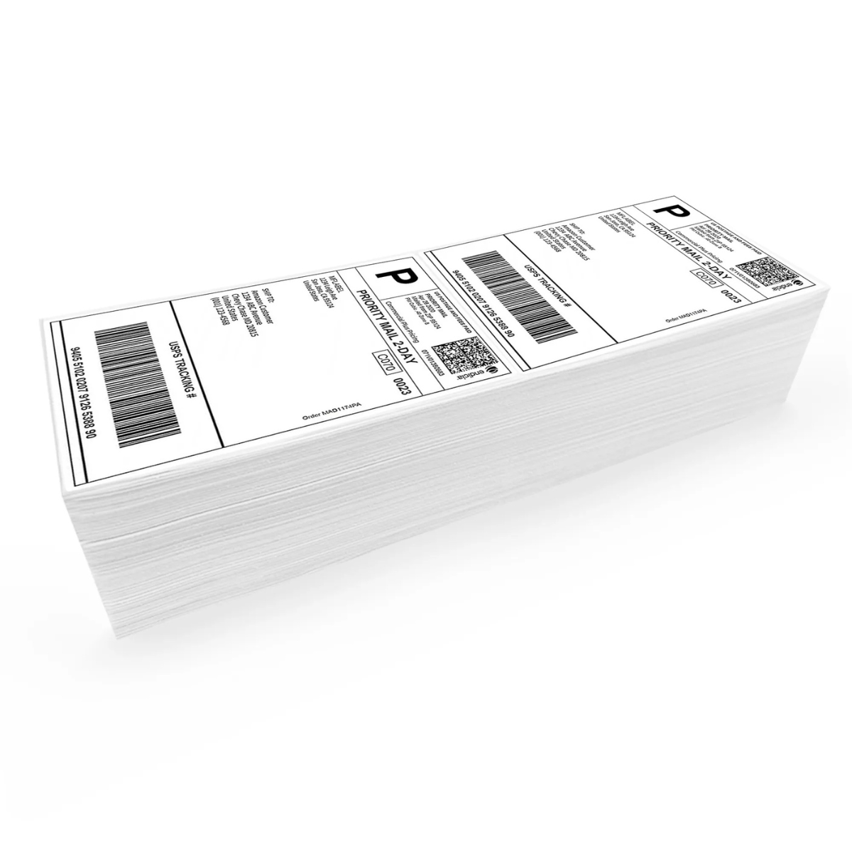 Etiquetas Térmica 10x15 Formato Resma Sem Rolo 100x150 E-commerce Zebra Elgin