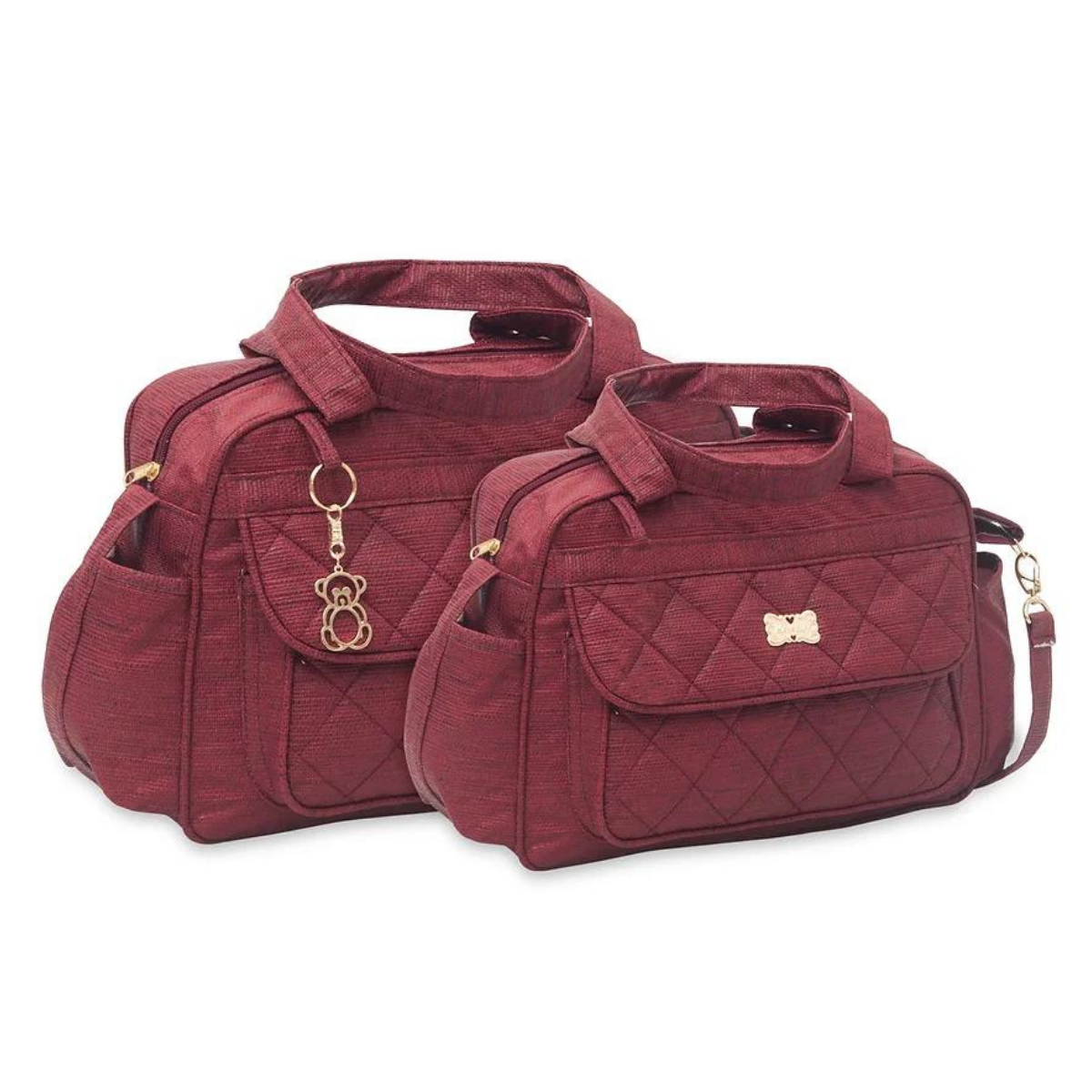 Kit 2 Bolsas Bebê Mala Saída Maternidade Com Alça Kit Luxo Barata Promoção