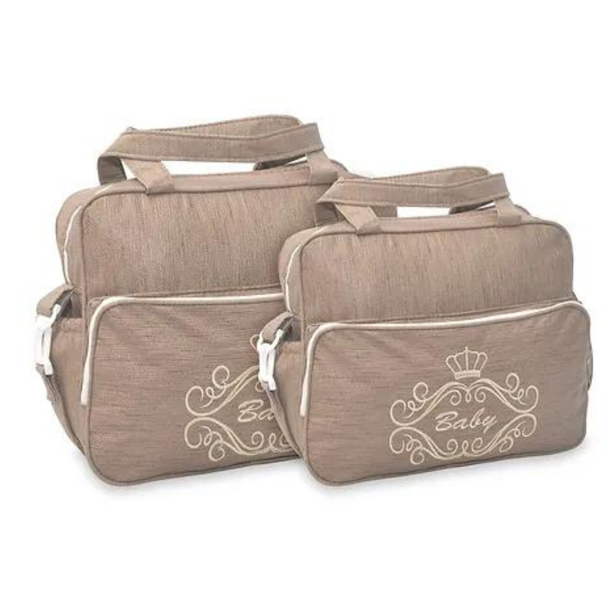Kit 2 Bolsas Saída Maternidade Menino Menina Reforçada Impermeável Luxo Mala Bebê Barata