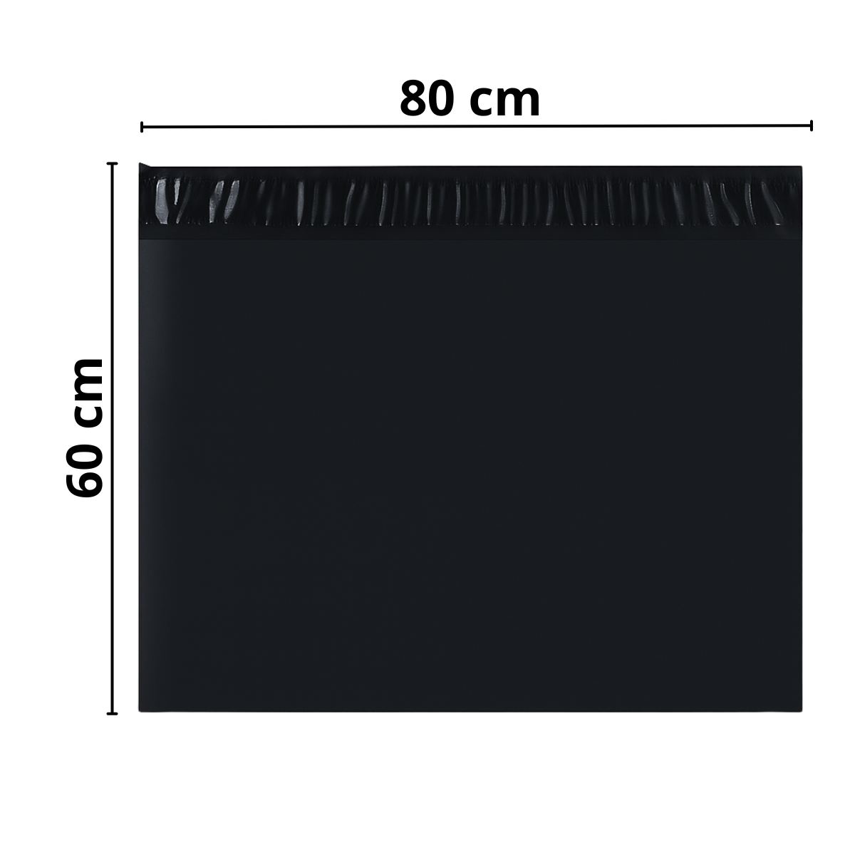 80x60 - Envelope de Segurança Preto Plástico Correios Inviolável E-commerce