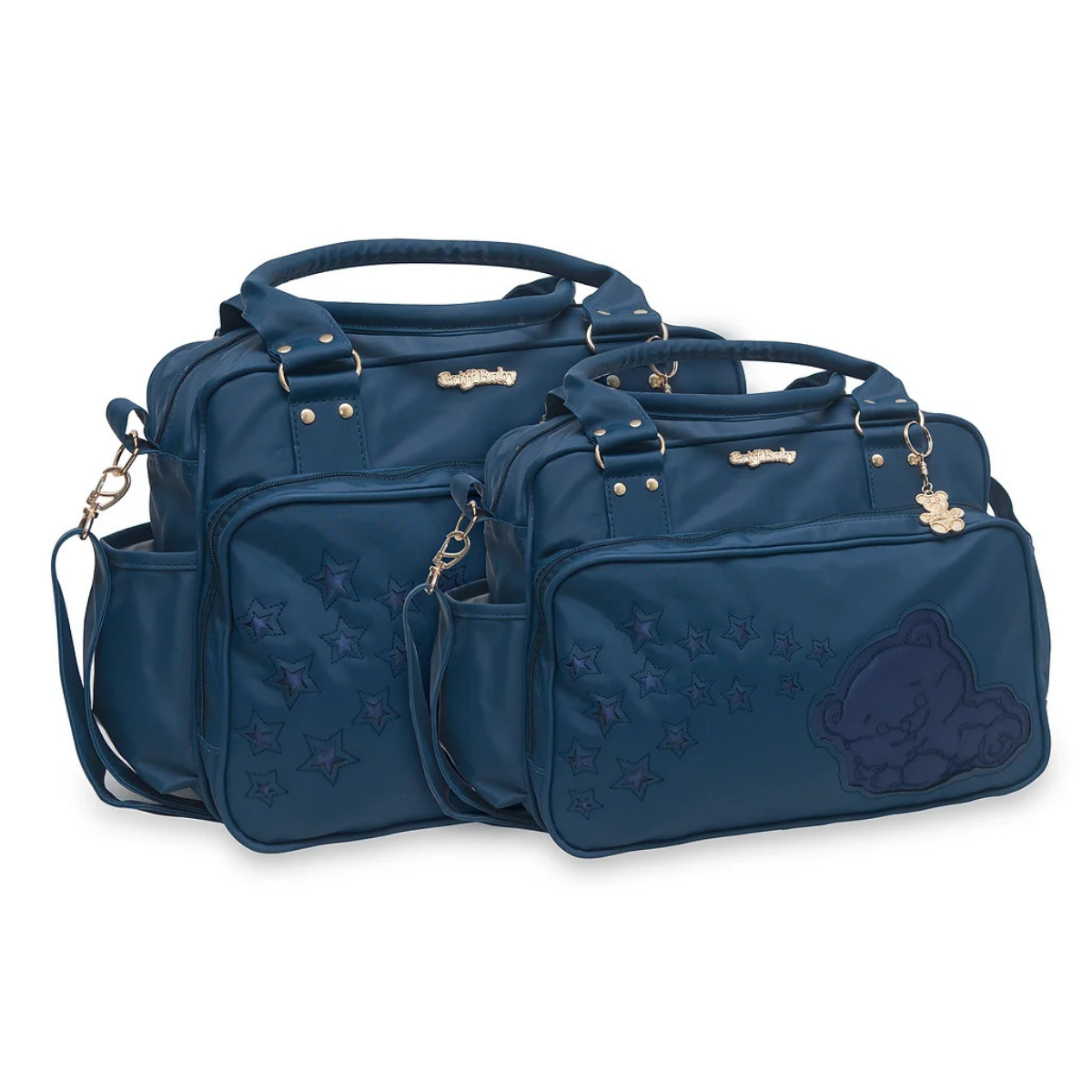 Kit Bolsa Saída Maternidade Griff Bebê Impermeável 2 Peças Mala De Luxo Com Alça Resistente