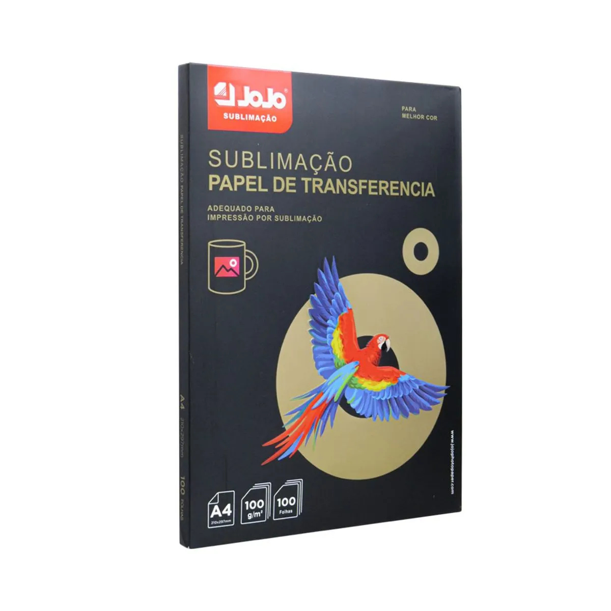 Papel Transfer Sublimático Jojo A4 400 Folha Fundo Rosa 100g