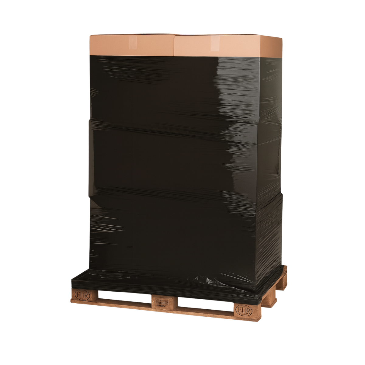 Filme Stretch Preto 3kg Rolo Bobina Plástico Embalagem 50cm X 25 Micras