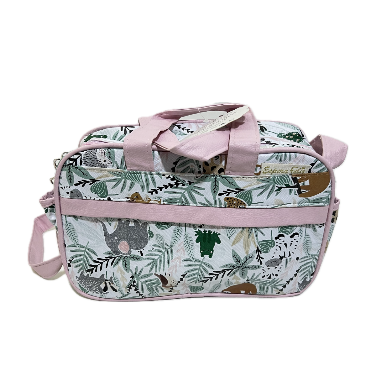 Kit Bolsa Maternidade 3 Peças Trocador Animais Safari Bebê