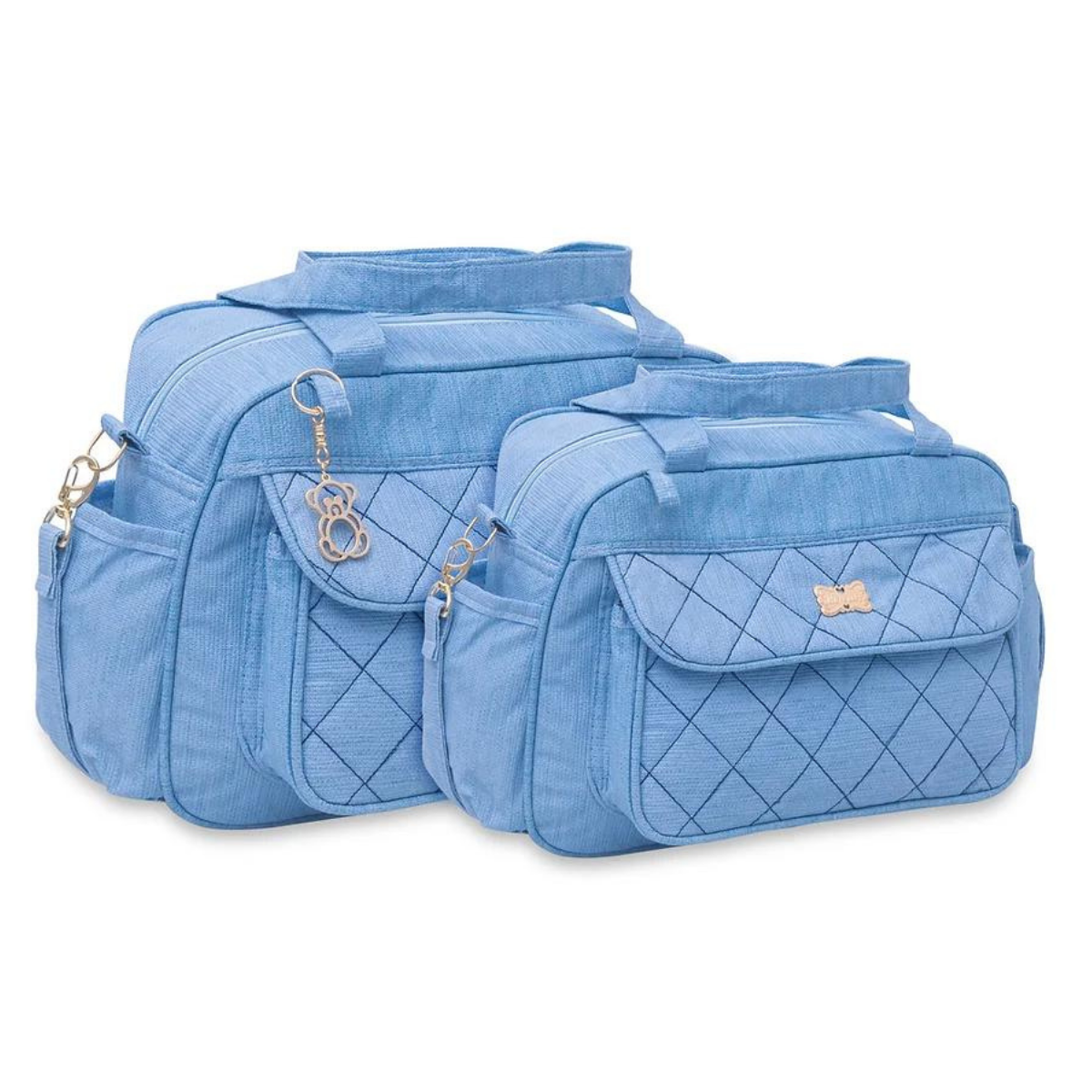 Kit 2 Bolsas Bebê Mala Saída Maternidade Com Alça Kit Luxo Barata Promoção