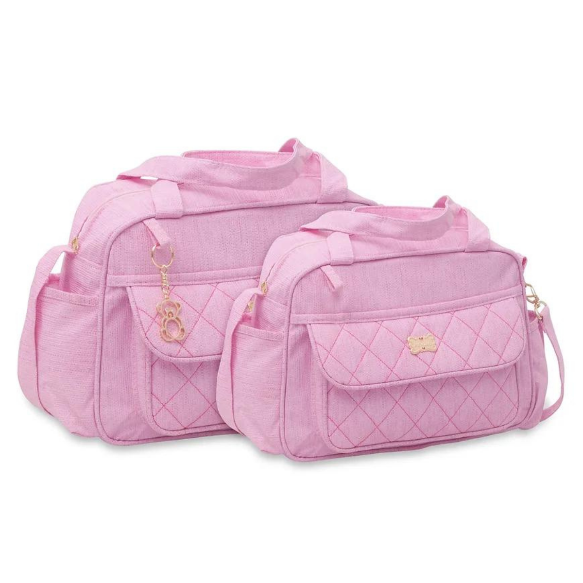 Kit 2 Bolsas Bebê Mala Saída Maternidade Com Alça Kit Luxo Barata Promoção
