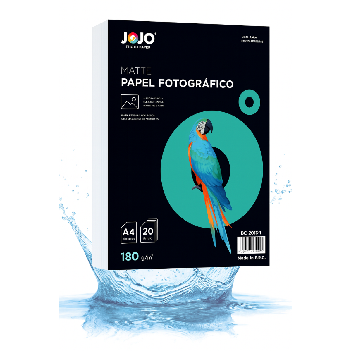 Papel Fotográfico Matte Fosco 180g Jojo A4 Branco 200 Folhas
