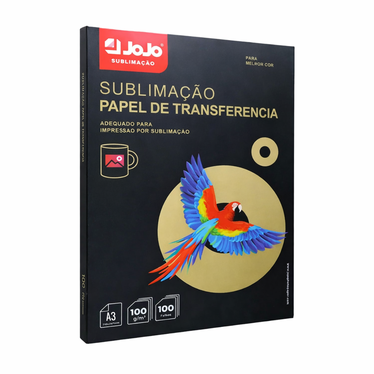 Papel Transfer Sublimático Jojo A3 100 Folha Fundo Rosa 100g