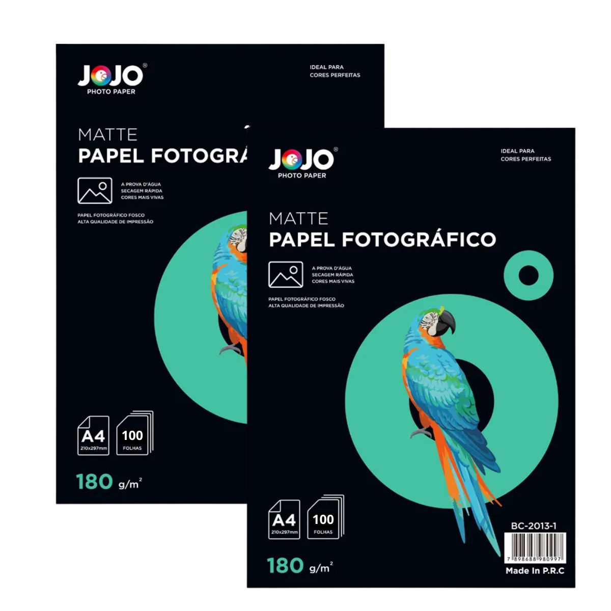 Papel Fotográfico Matte Fosco 180g Jojo A4 Branco 200 Folhas