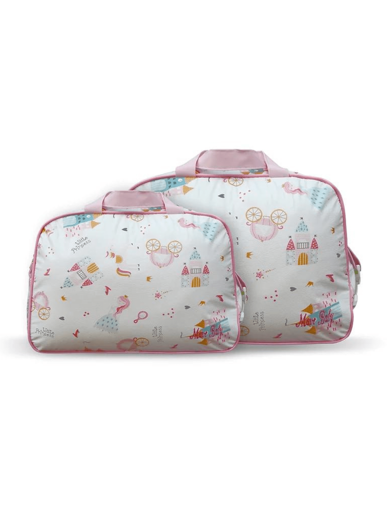 Bolsa Saída Maternidade Princesa 2 Peças Reforçada Impermeável Mave Baby Mala Menino Menina Bebê Barata