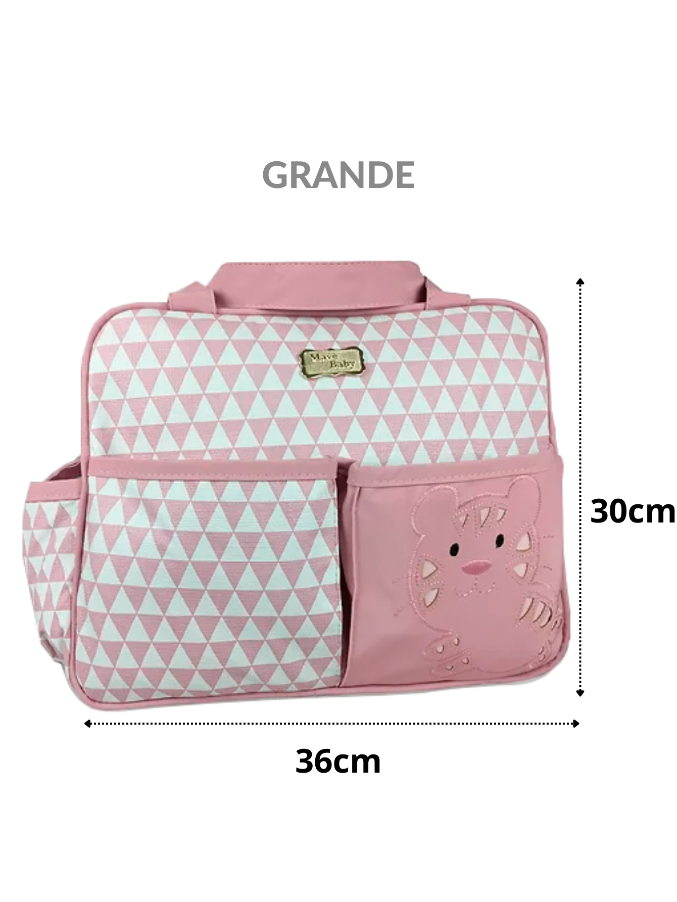 Kit Bolsa Maternidade 3 Peças Mochila Bebê Infantil Luxo
