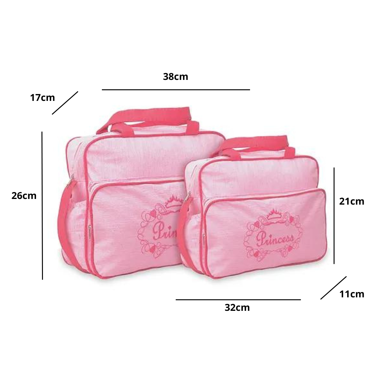 Kit 2 Bolsas Saída Maternidade Menino Menina Reforçada Impermeável Luxo Mala Bebê Barata