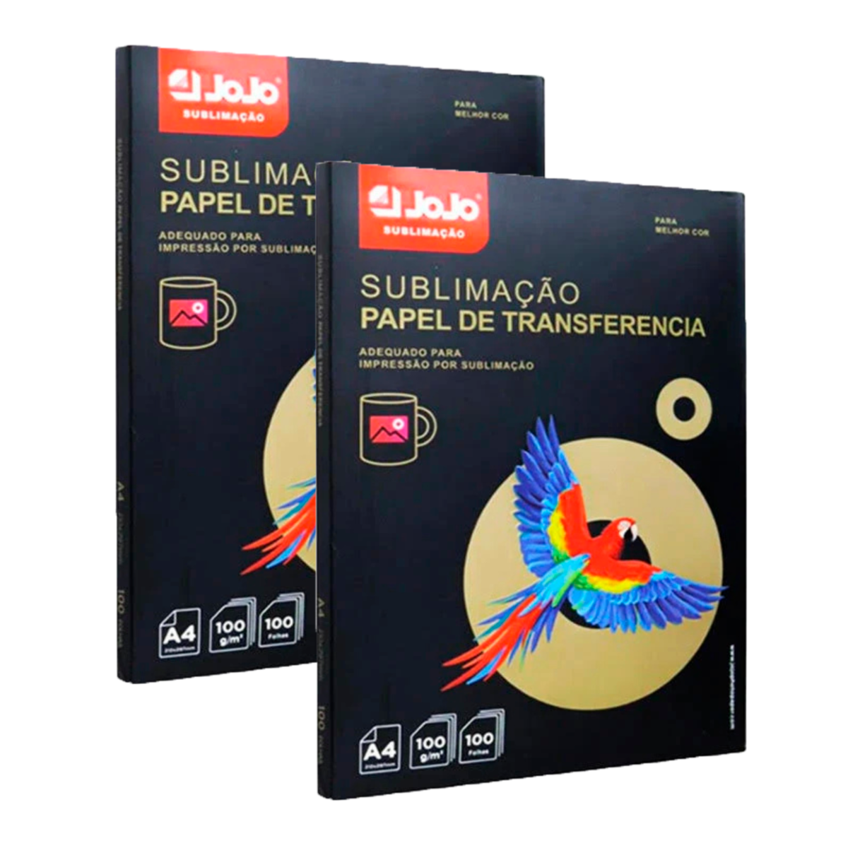 Papel Transfer Sublimático Jojo A4 400 Folha Fundo Rosa 100g