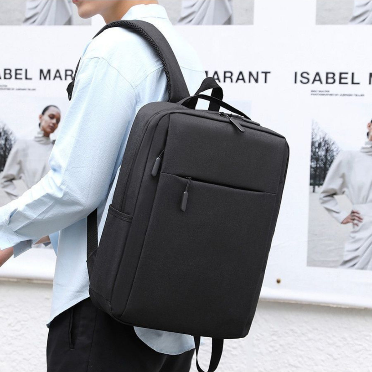 Mochila Anti Furto Notebook Saida Cabo Aux Usb Fone Ouvido