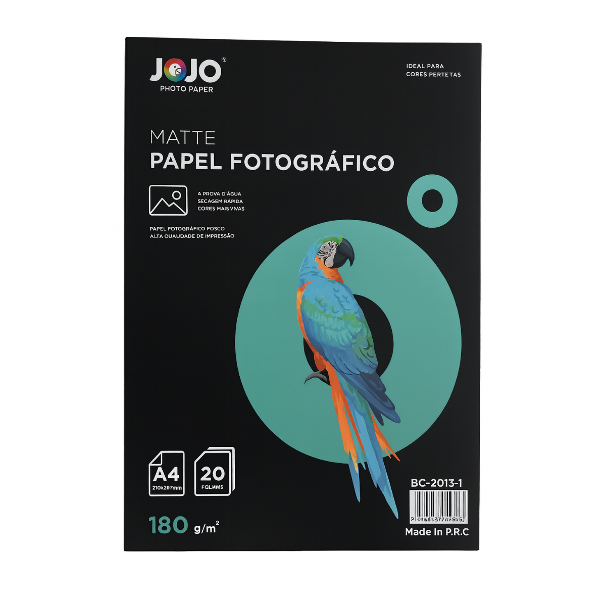 Papel Fotográfico Matte Fosco 180g Jojo A4 Branco 200 Folhas