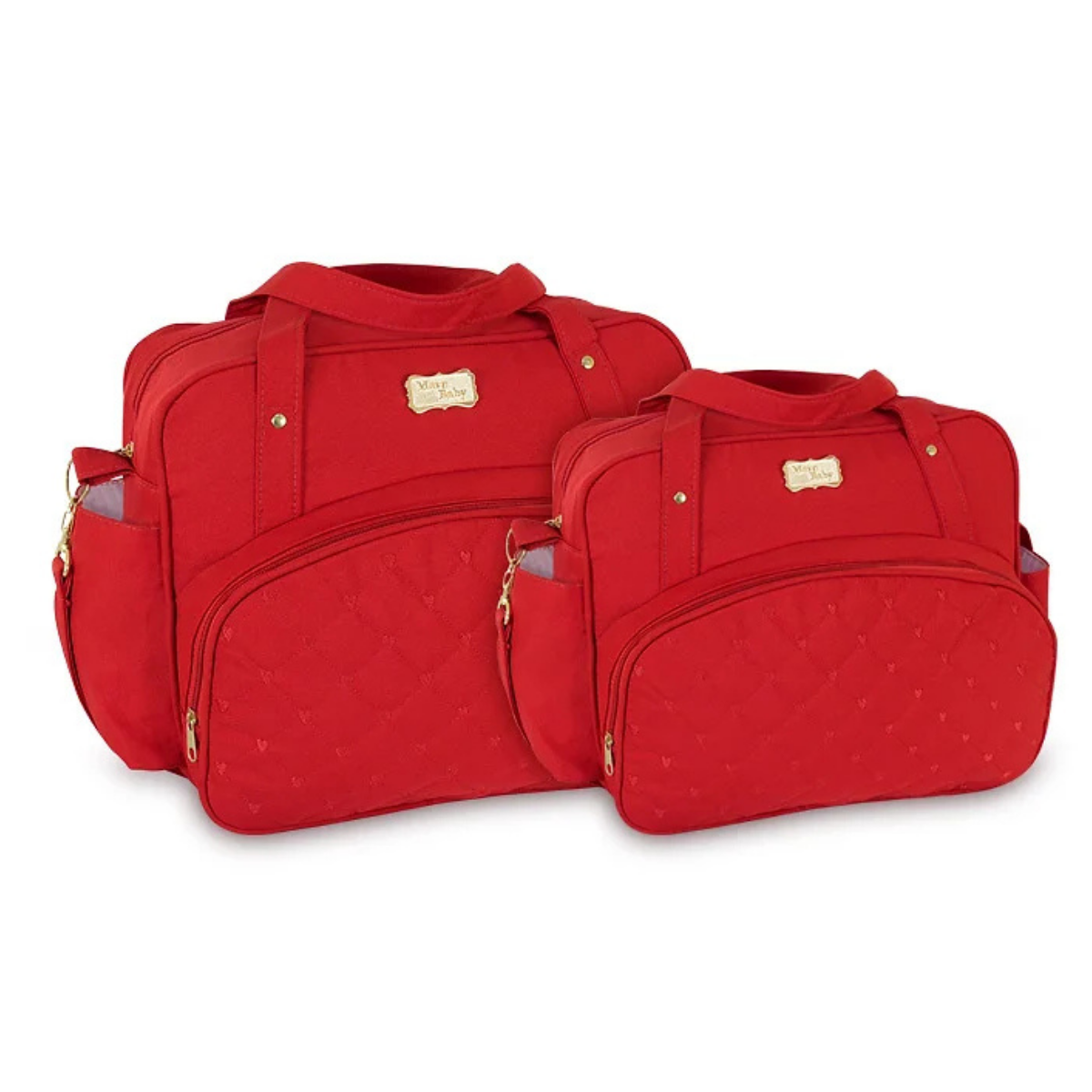 Kit 2 Bolsas Mala Saída Maternidade Bebê Luxo Com Alça Kit