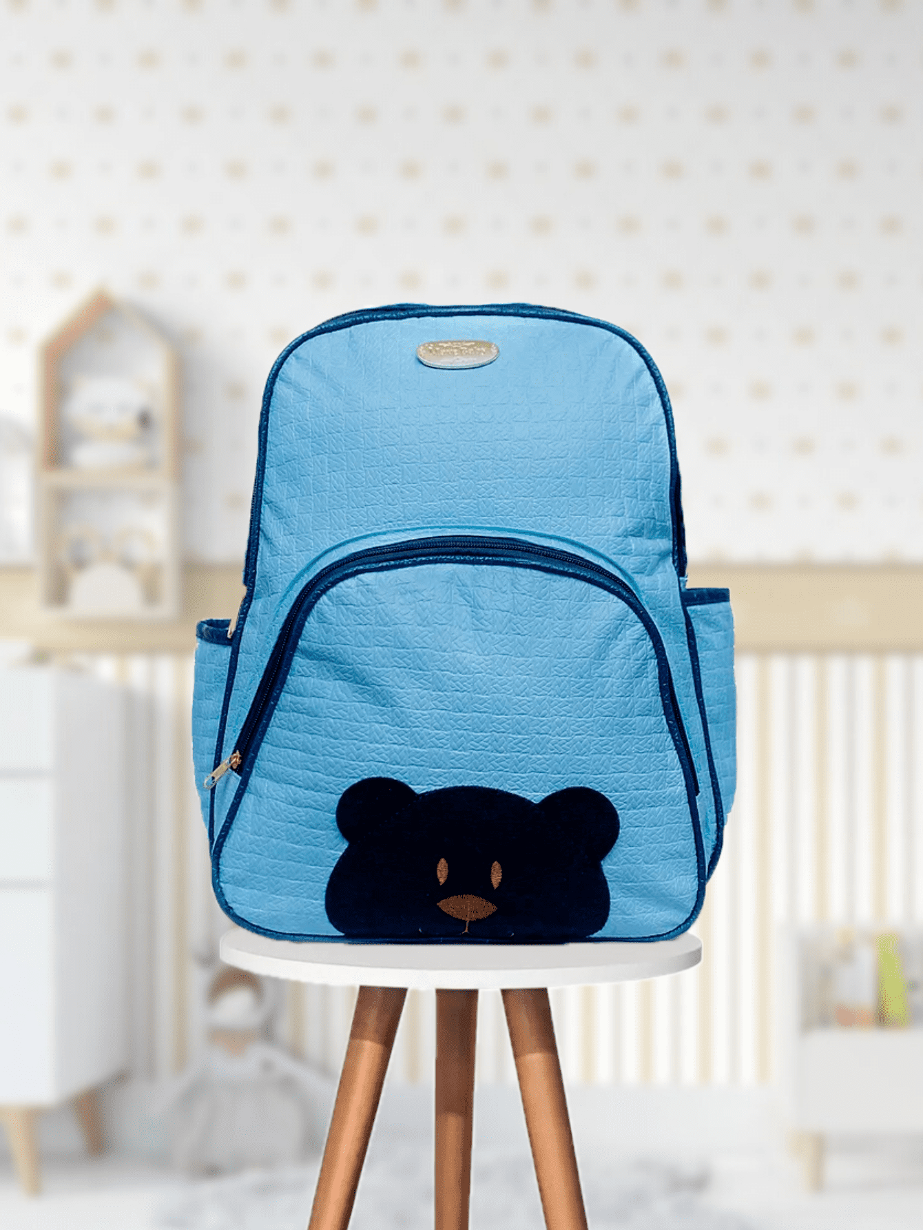Mochila Para Criança Ursinho Reforçada Impermeável Mala Maternidade Luxo Bolsa Mochilinha Menino Menina Bebê Barato