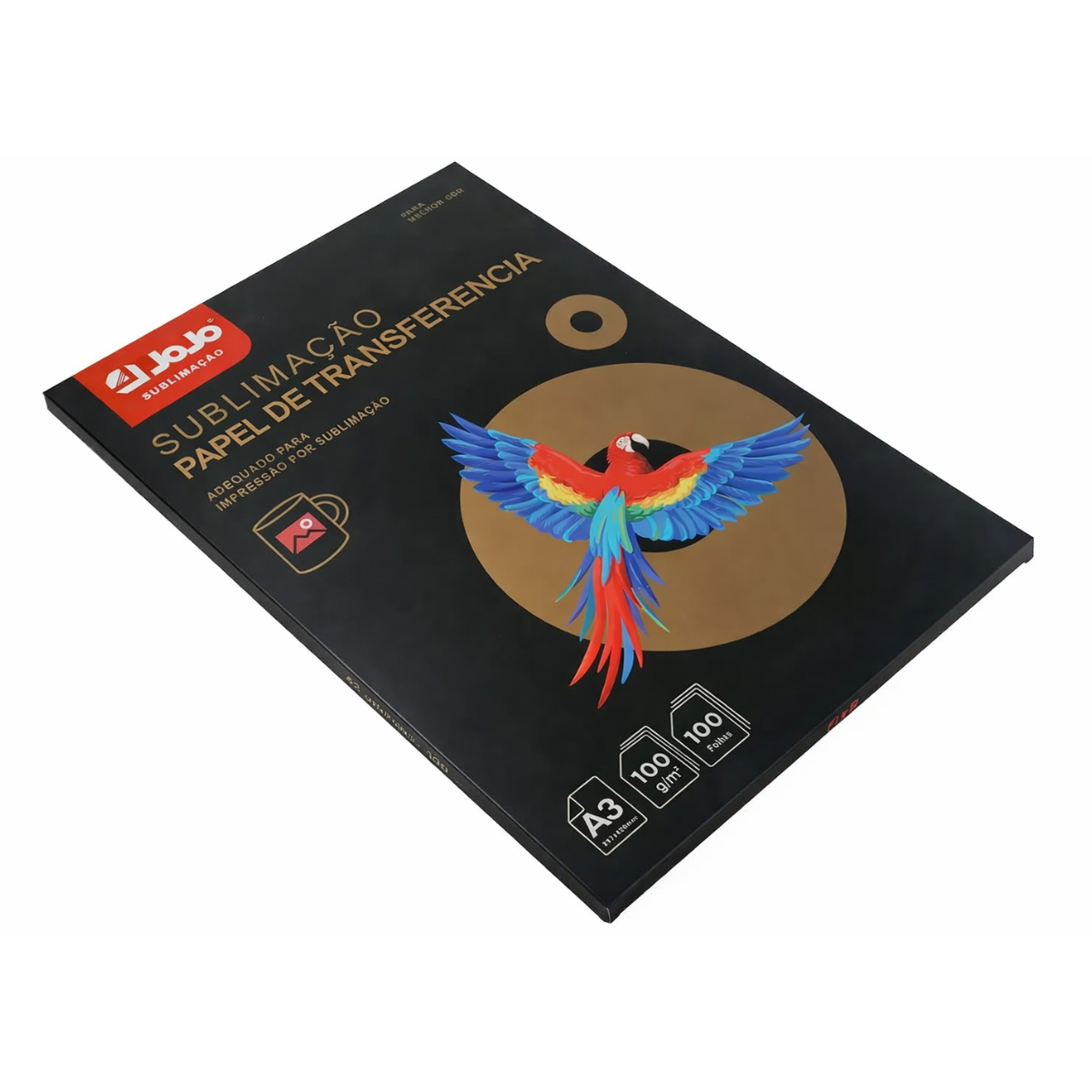 Papel Transfer Sublimático Jojo A3 100 Folha Fundo Rosa 100g