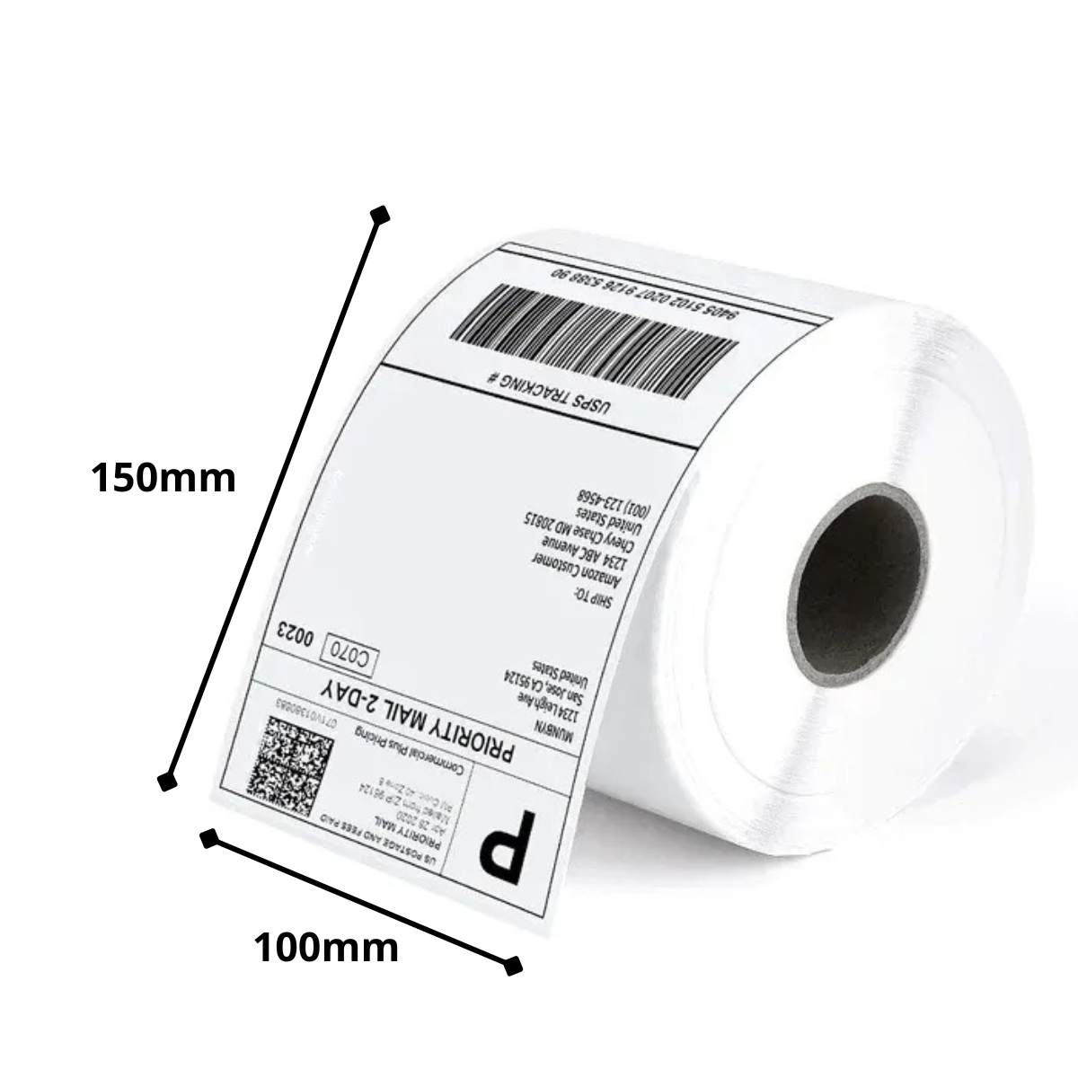 Kit 3 Rolos Com 200 Etiquetas Térmica 100x150 10x15 Zebra